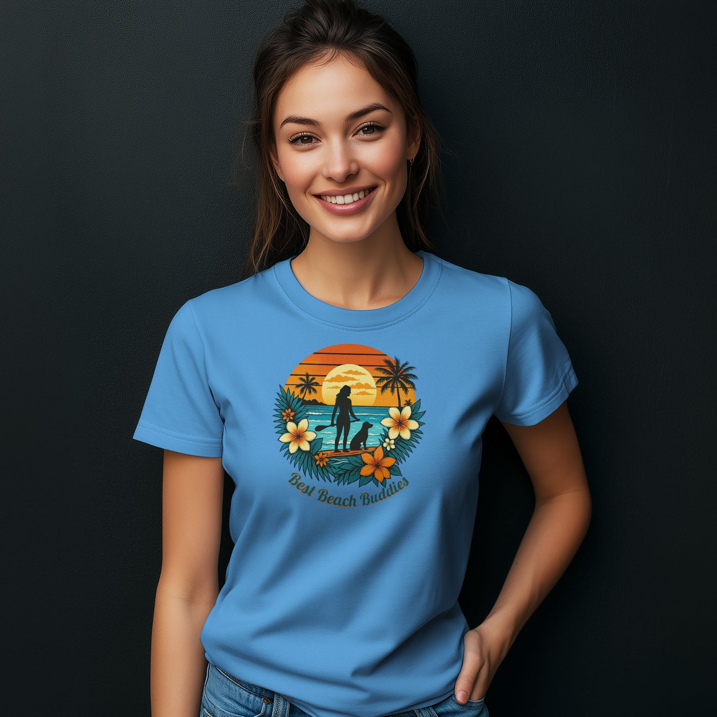Best Beach Buddies T-Shirt – Stylisches Statement für Hundeliebhaber