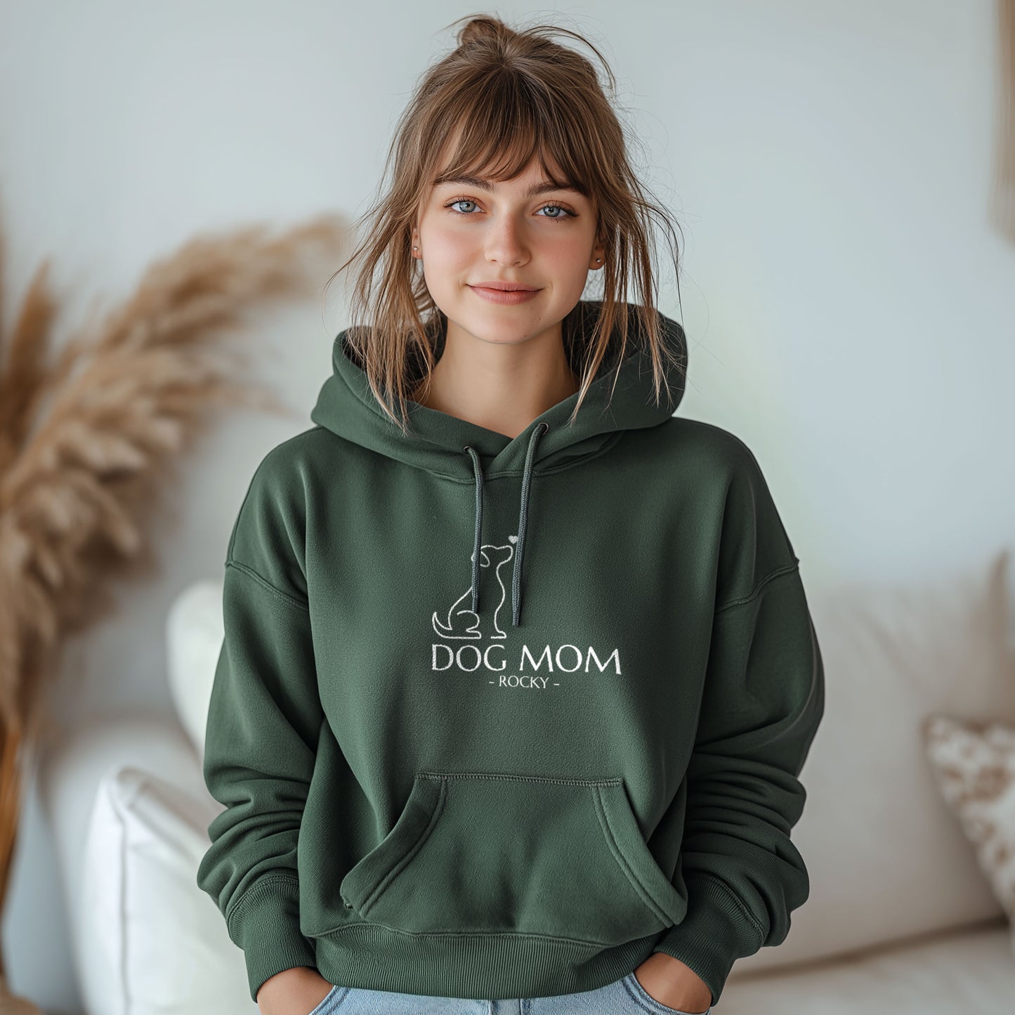 Personalisierbarer Dog Mom Hoodie – das perfekte Geschenk für Hundeliebhaber