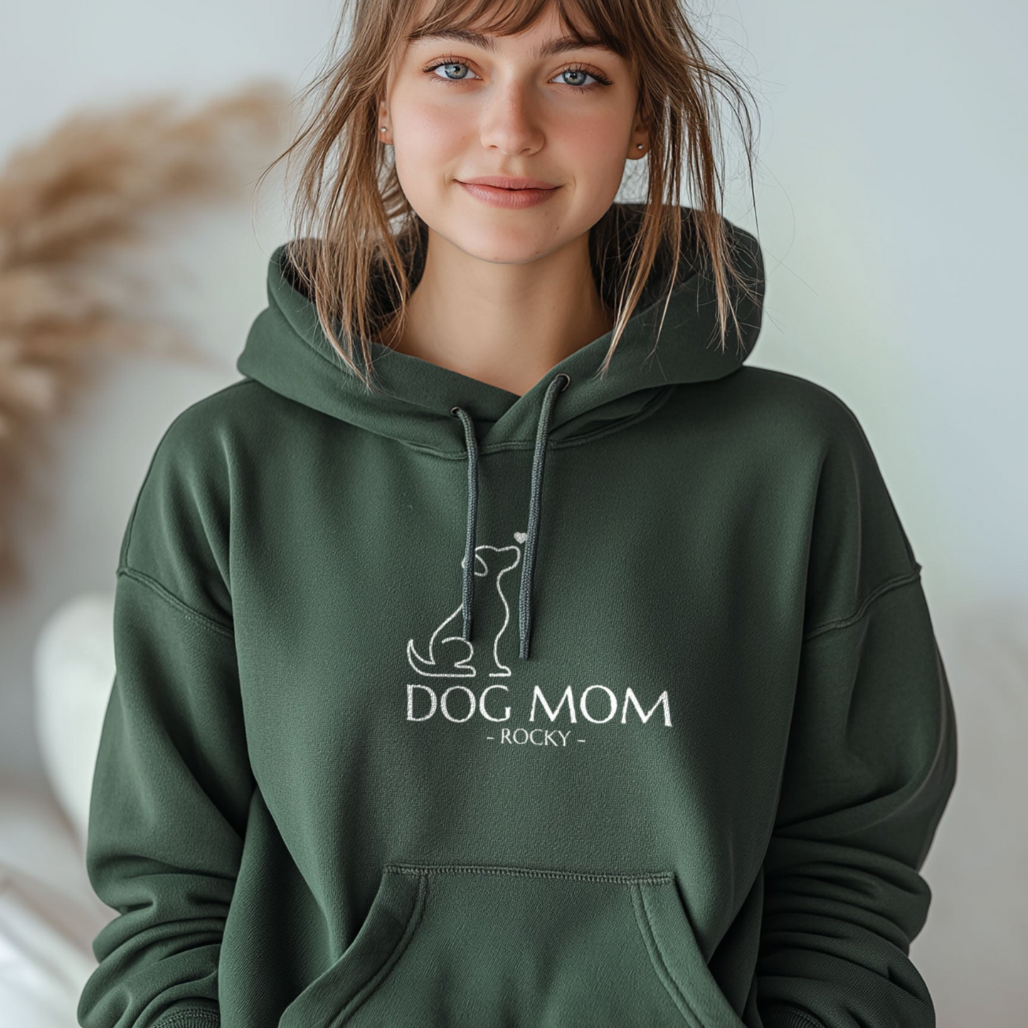 Personalisierbarer Dog Mom Hoodie – das perfekte Geschenk für Hundeliebhaber