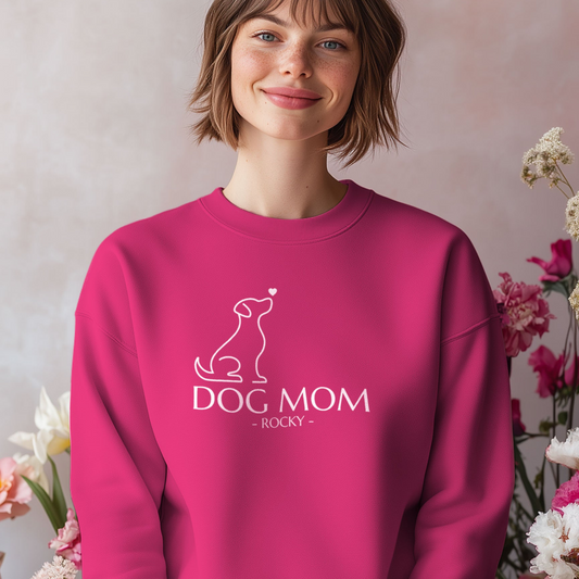 Personalisierbares Dog Mom Sweatshirt – das perfekte Geschenk für Hundeliebhaber