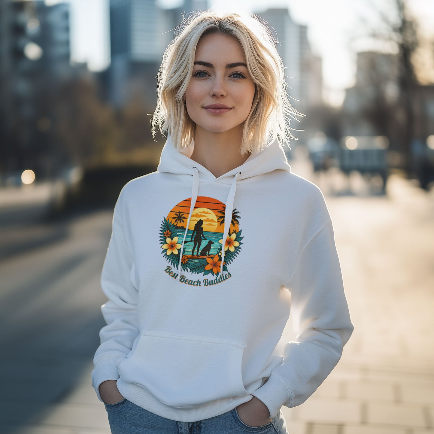 Best Beach Buddies Hoodie – Stylisches Statement für Hundeliebhaber