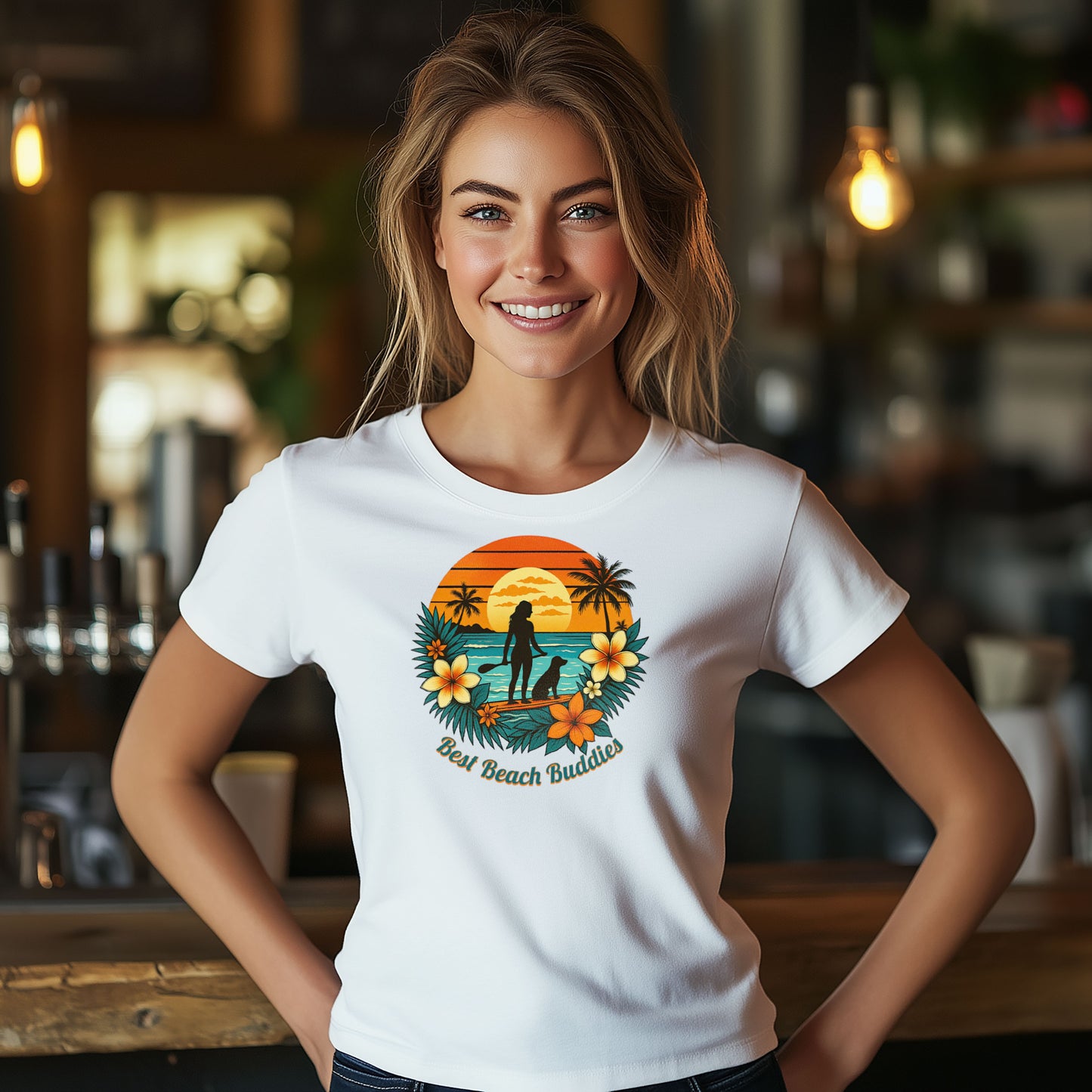 Best Beach Buddies T-Shirt – Stylisches Statement für Hundeliebhaber