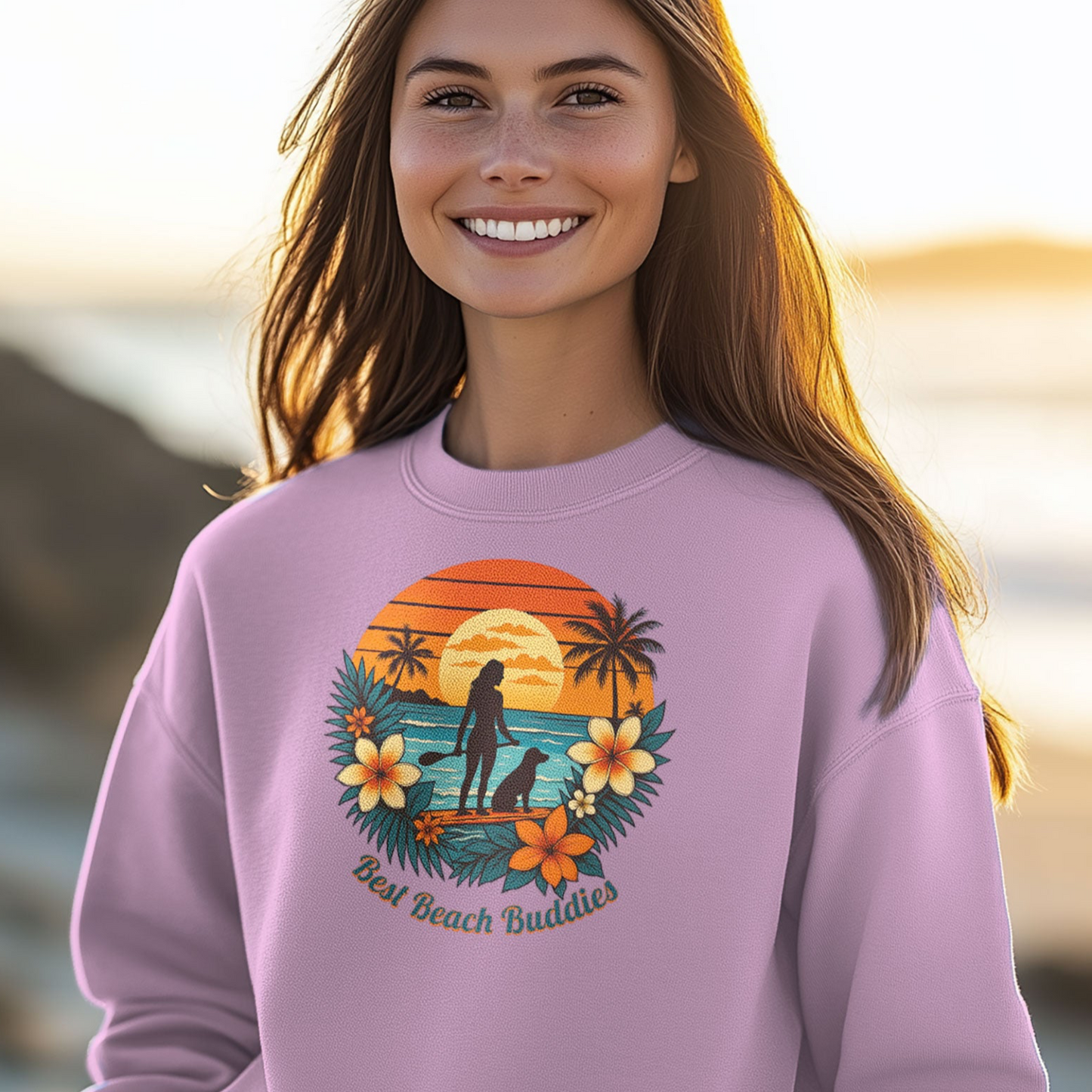 Best Beach Buddies Sweatshirt – Stylisches Statement für Hundeliebhaber