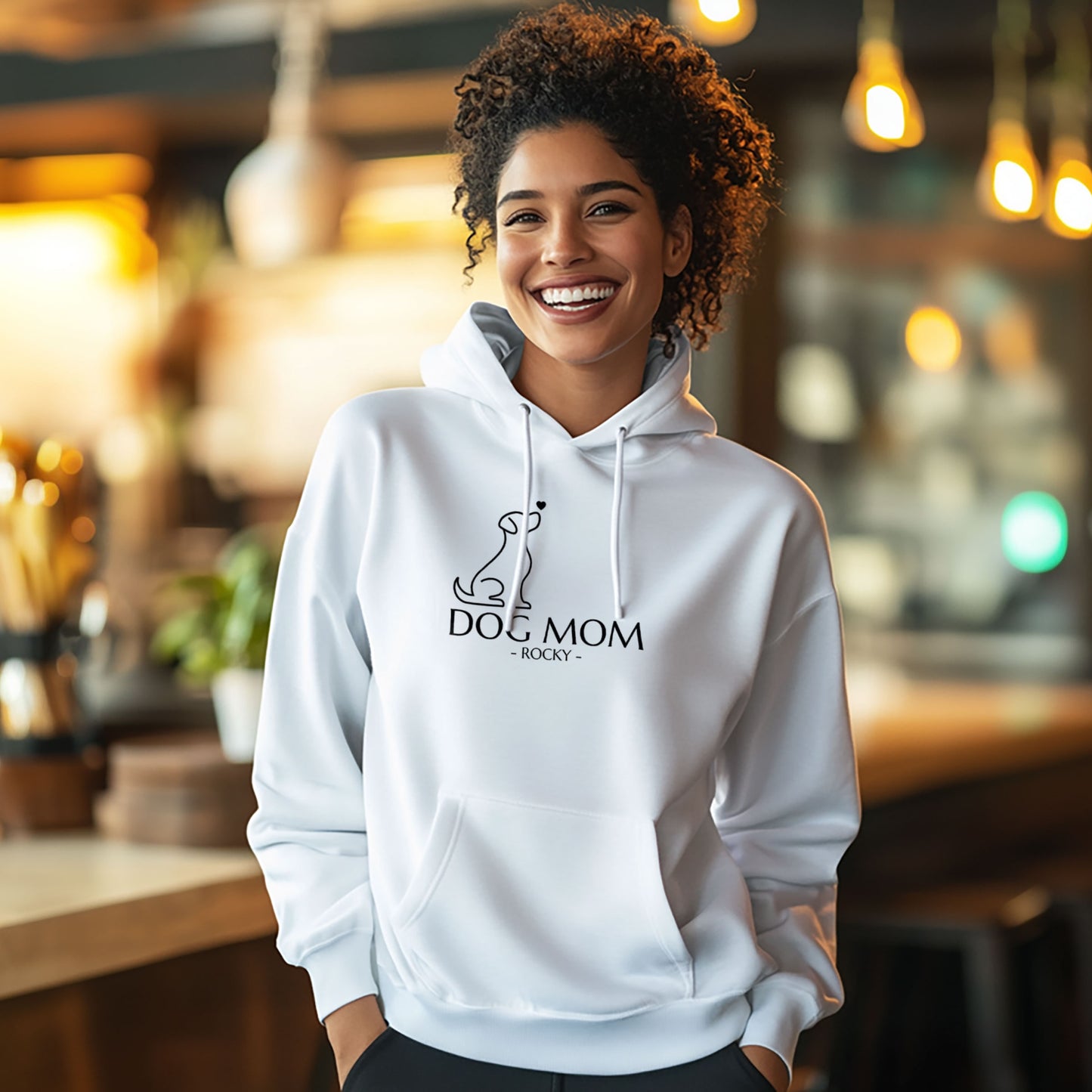 Personalisierbarer Dog Mom Hoodie – das perfekte Geschenk für Hundeliebhaber