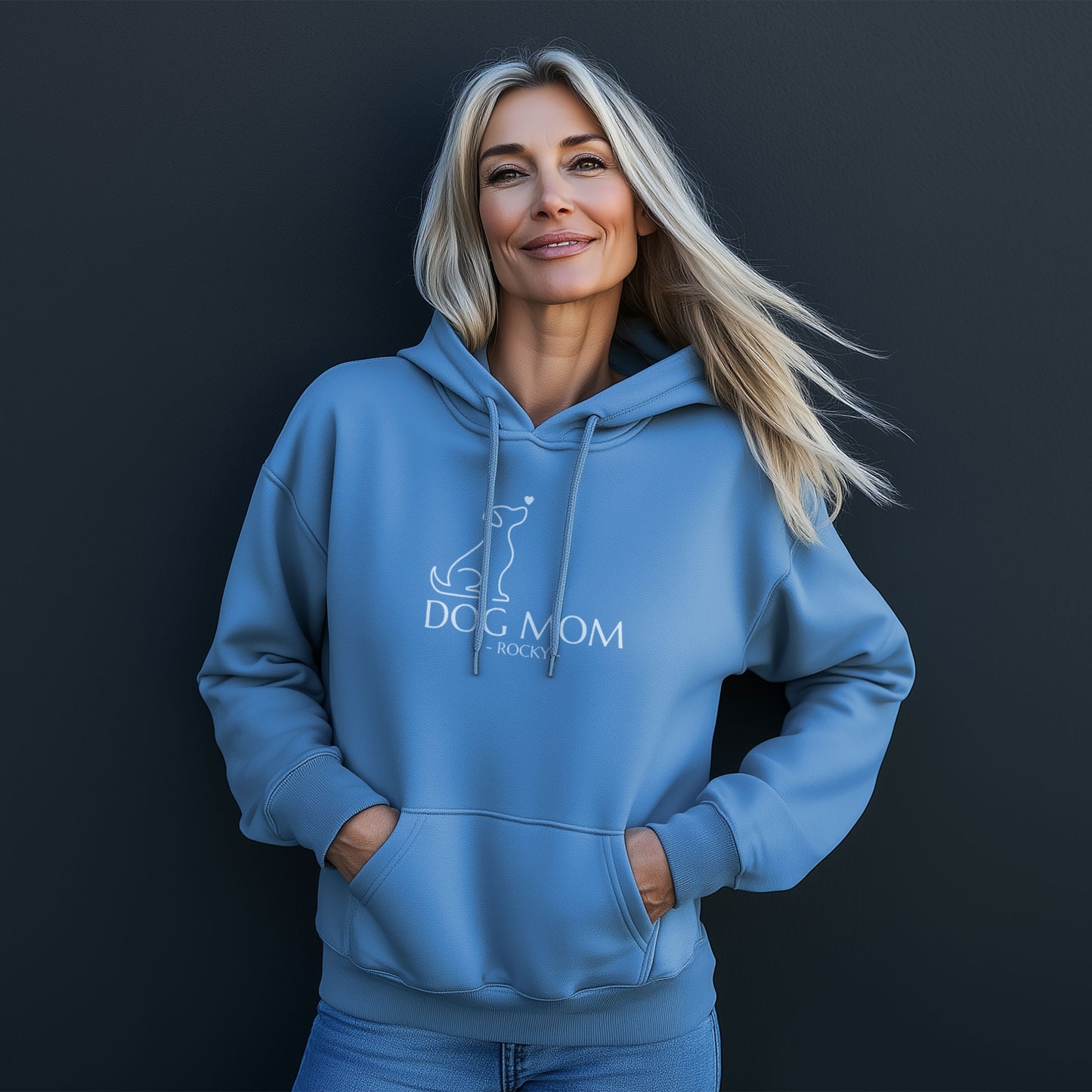 Personalisierbarer Dog Mom Hoodie – das perfekte Geschenk für Hundeliebhaber