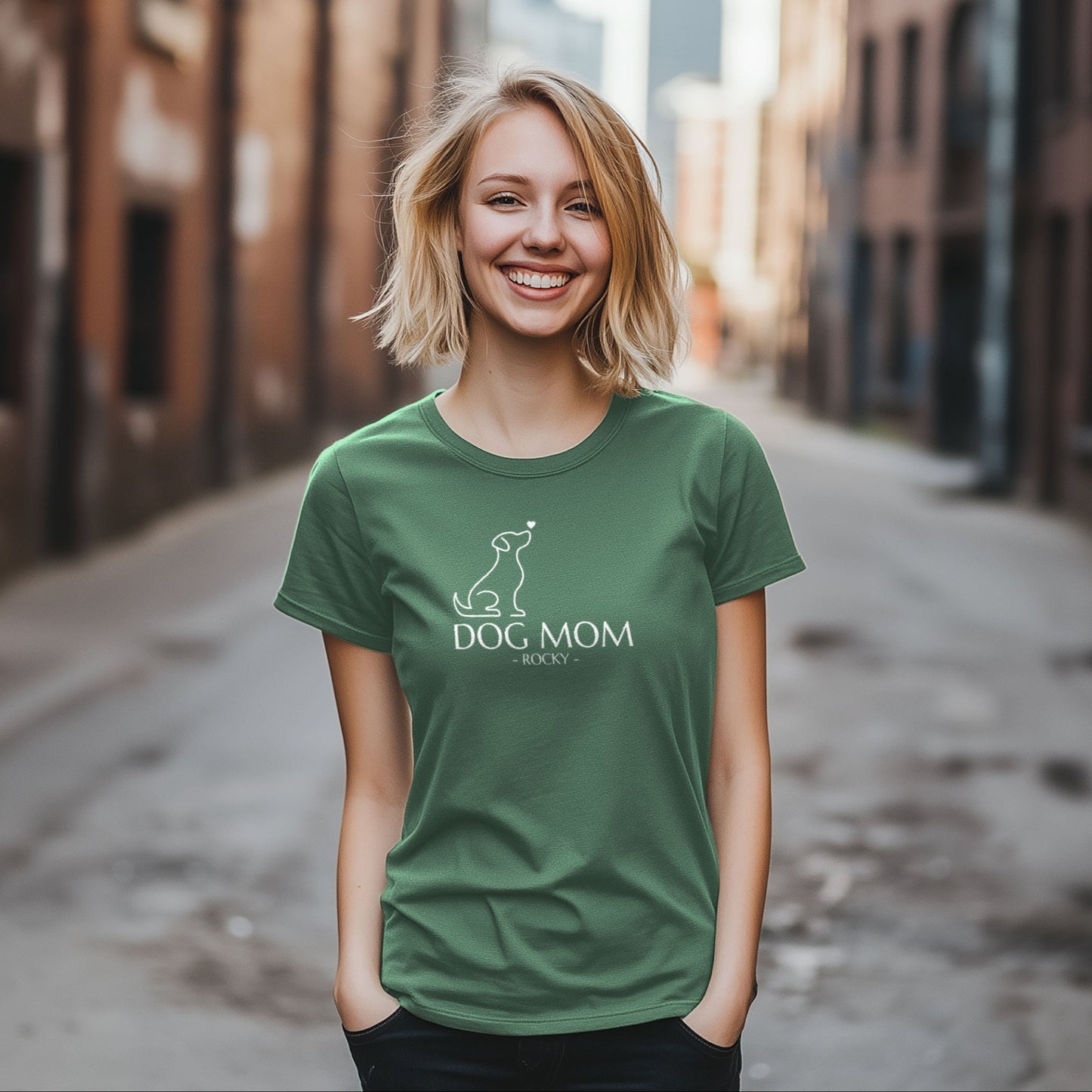 Personalisierbares Dog Mom T‑Shirt – das perfekte Geschenk für Hundeliebhaber