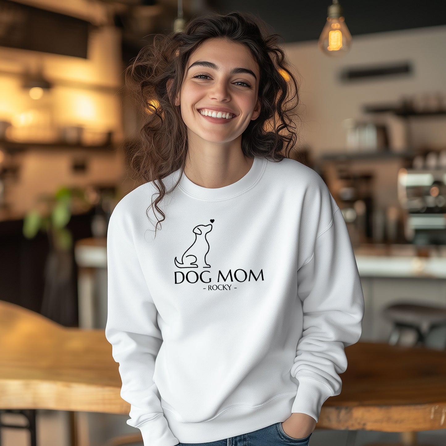 Personalisierbares Dog Mom Sweatshirt – das perfekte Geschenk für Hundeliebhaber