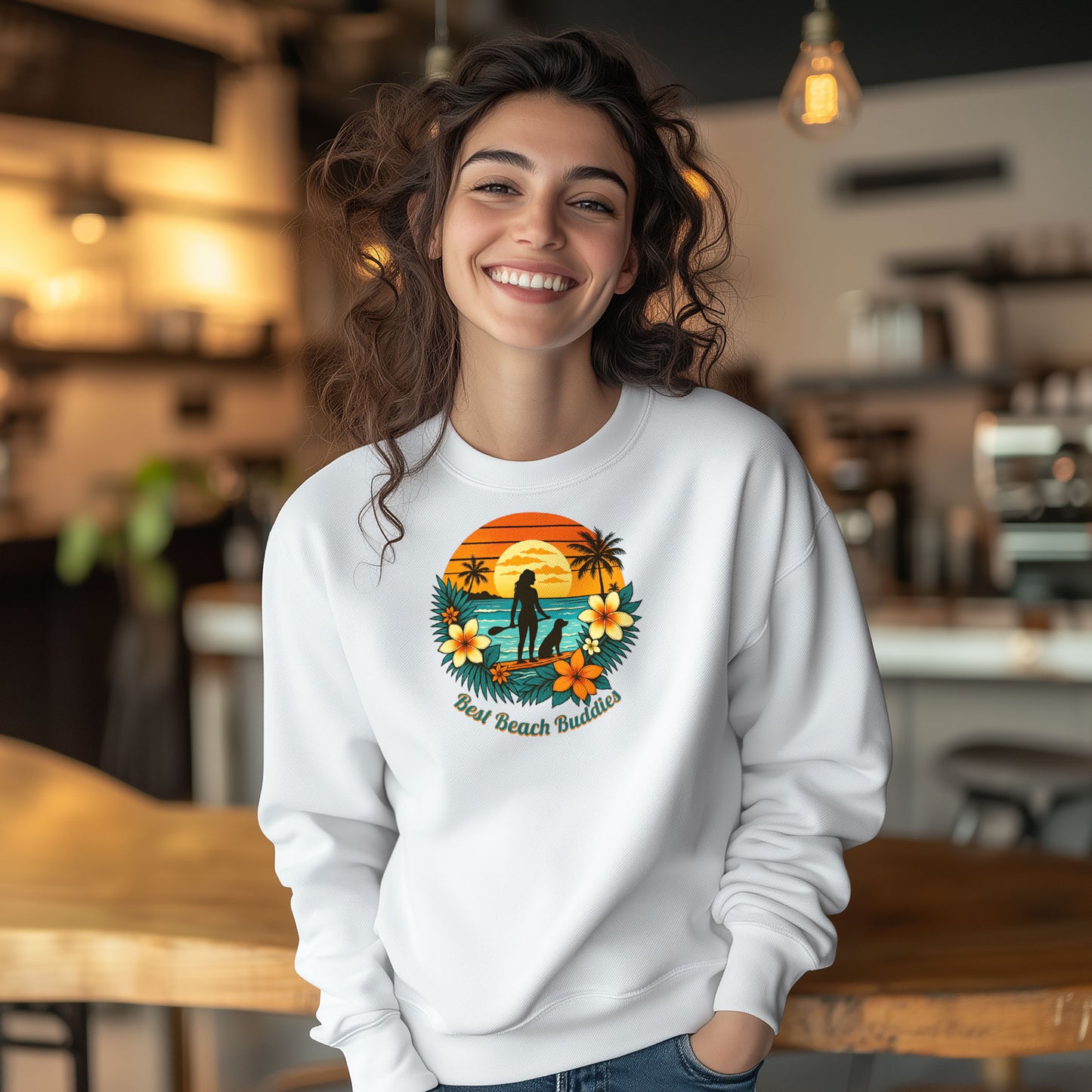 Best Beach Buddies Sweatshirt – Stylisches Statement für Hundeliebhaber