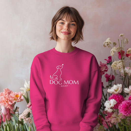 Personalisierbares Dog Mom Sweatshirt – das perfekte Geschenk für Hundeliebhaber